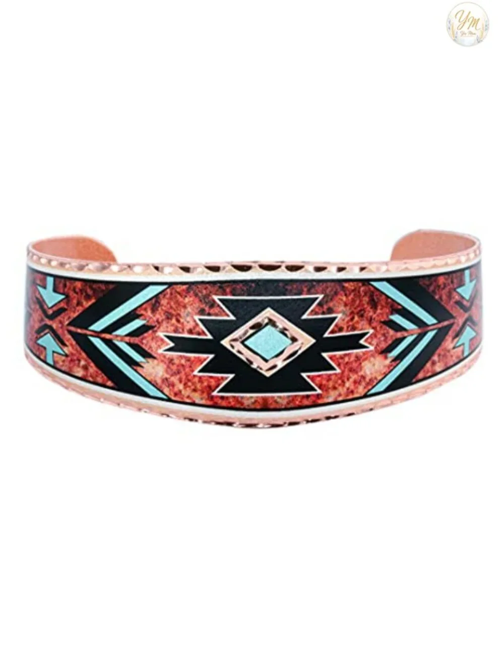 Handmade Copper Cuff Bracelet Arrowhead Design Native American Inspired